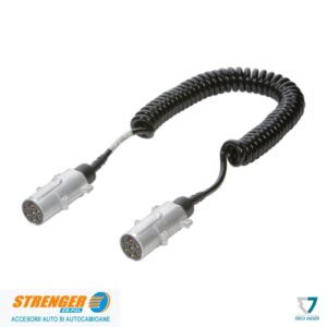 Cablu electric spiralat 24V/ 7b stecher metalic