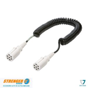 Cablu electric spiralat 24V/7b stecher plastic tip S