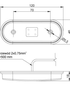 Alternative view of Lampa gabarit cu Led FT-020 Fristom