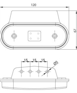Lampa gabarit cu Led FT 020 Fristom 2