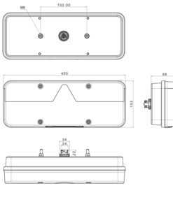 Alternative view of Lampa semnalizare spate Ft-500 LED