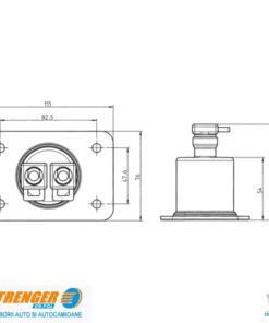 Manson protectie priza 24V2pini 2