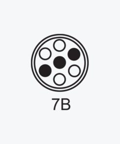 Priza electrica 12V 7b metal plastic 2