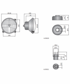 Alternative view of Far tractor rotund Ø138, tip H4, incorporabil