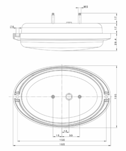 desen tehnic 2 lampa semnalizare spate LED FT 355