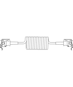 Alternative view of Cablu adaptor electric spirala 15b/13b -24V L=4,5m